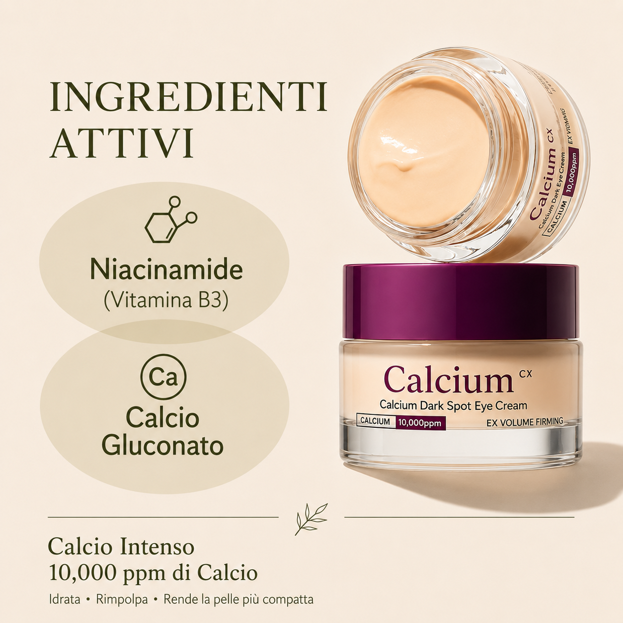 Crema Contorno Occhi al Calcio